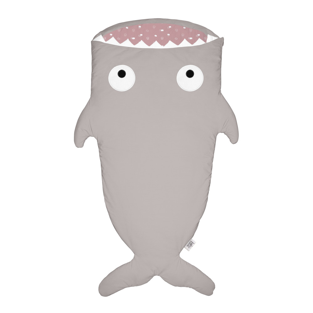 Baby Bites, Śpiworek letni Shark (2-6 lat) Stone/Pink Baby Bites, Śpiworek letni Shark (2-6 lat) Stone/Pink