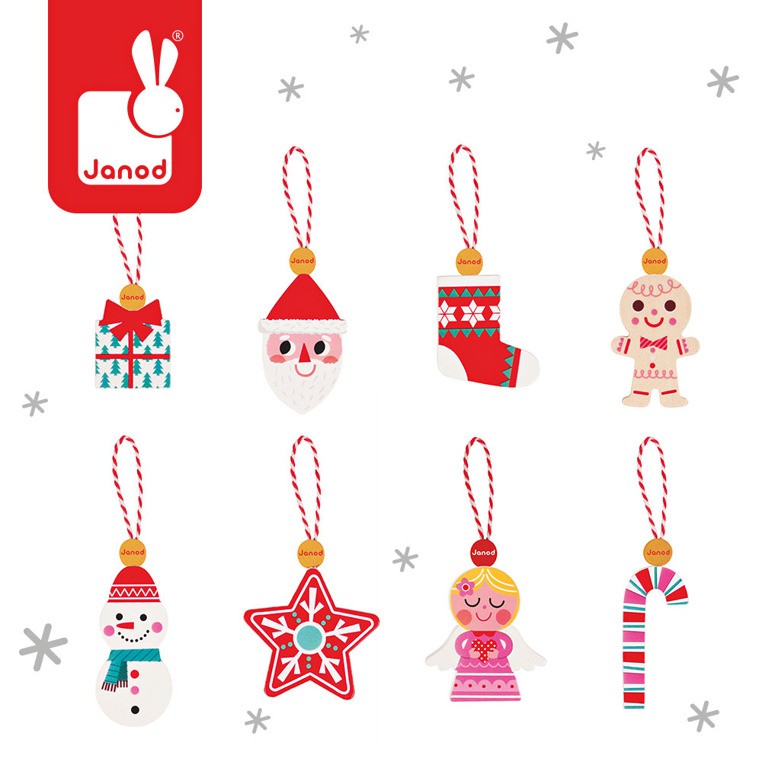 Janod, Ozdoby świąteczne 8 szt