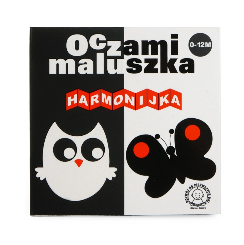 Oczami Maluszka  książeczka kontrastowa Harmonijka