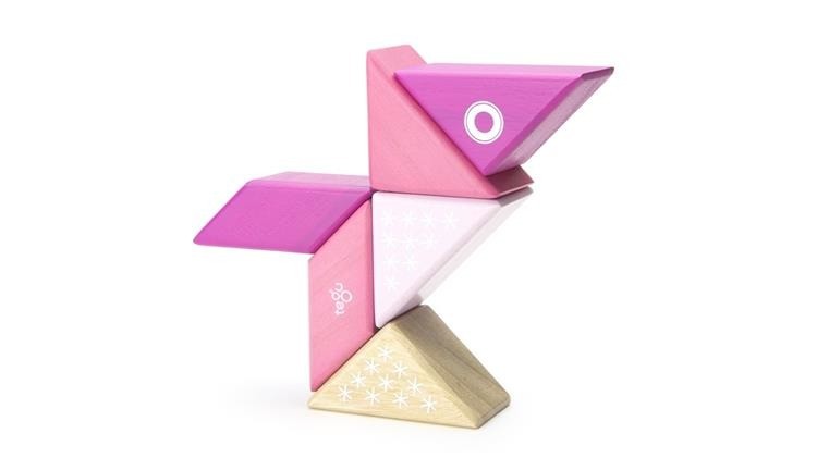 Tegu, Drewniane klocki magnetyczne TRAVEL PALS 6szt Kot