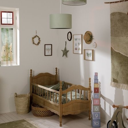 Little Dutch, Lekki śpiworek bawełniany 90 cm Wild Flowers Oliwka