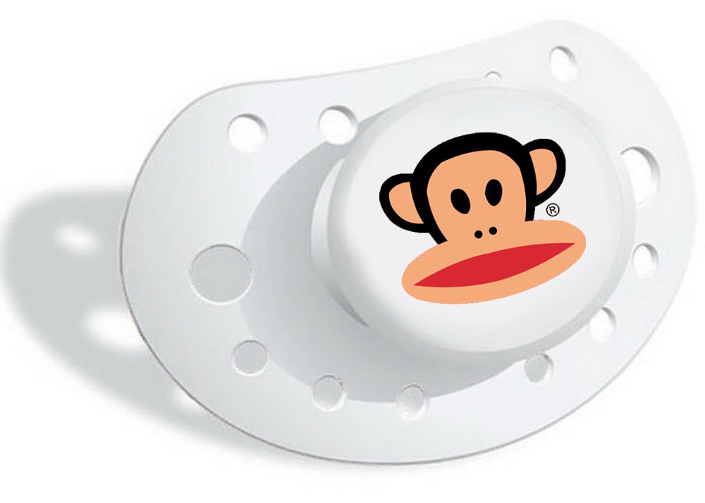 Elodie Details, smoczek Paul Frank biały