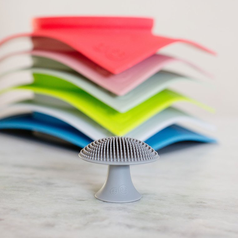 EZPZ, Silikonowa myjka czyścik do naczyń bez bakterii szara