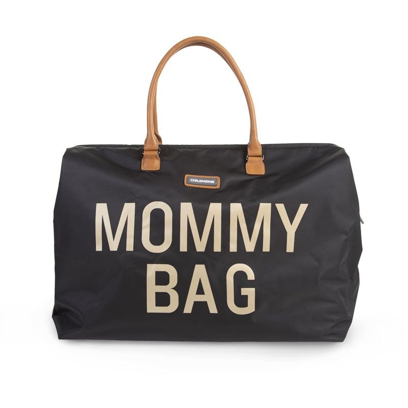 Childhome, Torba Mommy Bag  czarno-złota