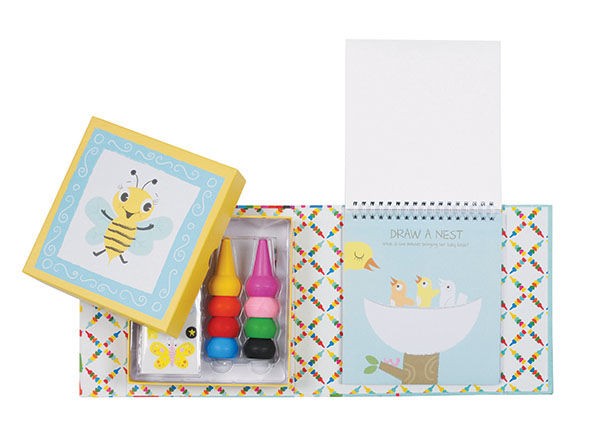 Tiger Tribe, Zestaw kredki z kolorowanką, motyw Zwierzątka