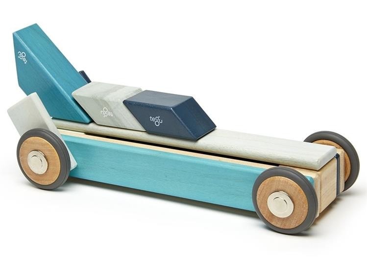 Tegu, Drewniane klocki magnetyczne CLASSICS zestaw 42szt Blues