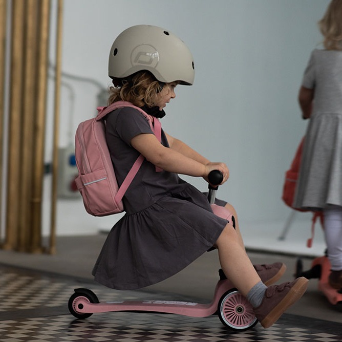 SCOOTANDRIDE, Kask S-M dla dzieci 3+ Rose SCOOTANDRIDE, Kask S-M dla dzieci 3+ Rose