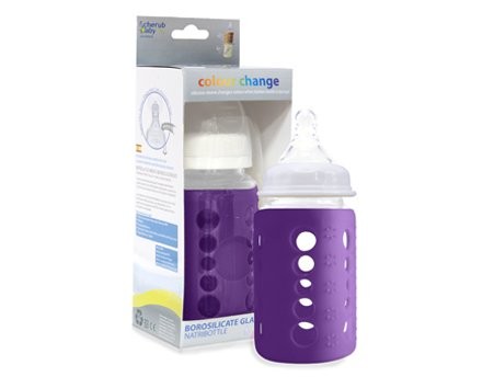 Cherub Baby, Eko-butelka 240ml Purple