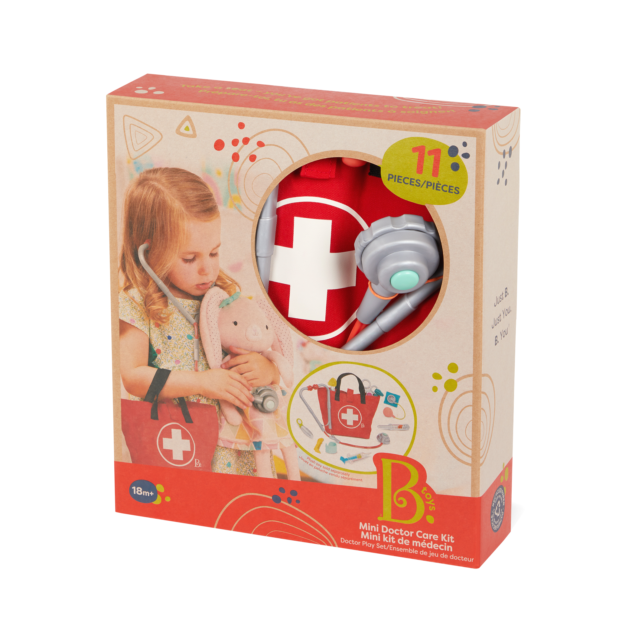 B.toys, Mini Doctor Care Kit – zestaw małego lekarza w torbie