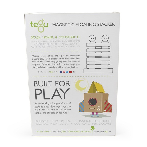 Tegu, Drewniane klocki magnetyczne BABY & TODDLER Magnetyczna Układanka