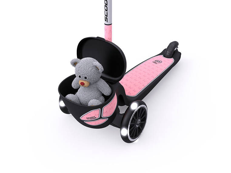 Scootandride, Highwaykick 2 Lifestyle Hulajnoga trójkołowa balansowa ze świecącymi kółkami odblaskową kierownicą Reflective Rose Scootandride, Highwaykick 2 Lifestyle Hulajnoga trójkołowa balansowa ze świecącymi kółkami odblaskową kierownicą Reflective Rose