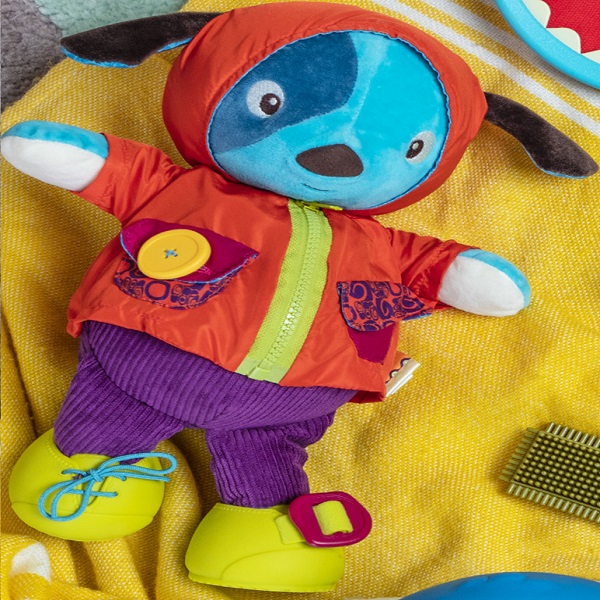 Btoys, Giggly Zippies Woofy – chichotek do nauki ubierania – PIESEK