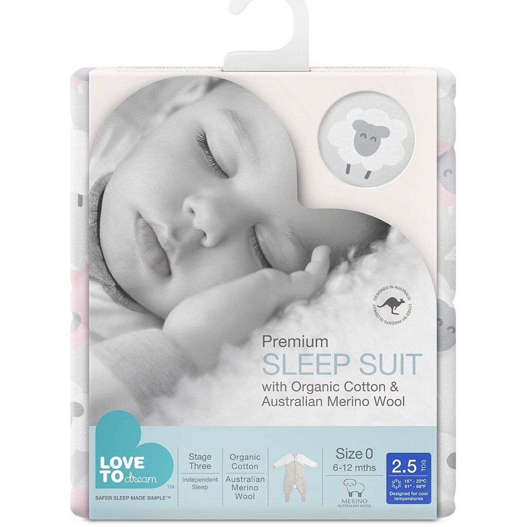 Love To Dream, Śpiworek z nogawkami 24-36 miesięcy, Owieczka - ETAP 3 - 2.5 TOG Love To Dream, Śpiworek z nogawkami 24-36 miesięcy, Owieczka - ETAP 3 - 2.5 TOG