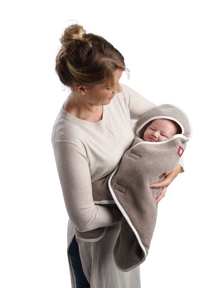 Red castle, Otulacz rożek Babynomade 0-6m Double Fleece Light grey/ White Red castle, Otulacz rożek Babynomade 0-6m Double Fleece Light grey/ White