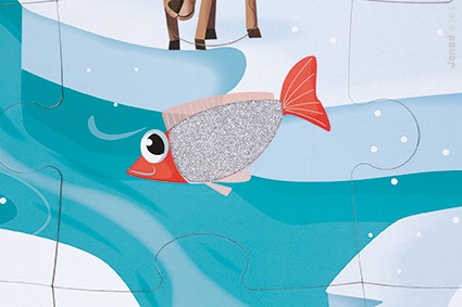 Janod, puzzle sensoryczne 20 elementów Lodowa kraina Janod, puzzle sensoryczne 20 elementów Lodowa kraina