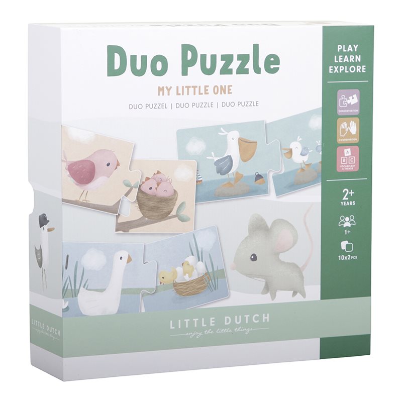 Little Dutch,  puzzle Duo Flowers & Butterflies Little Dutch,  puzzle Duo Flowers & Butterflies