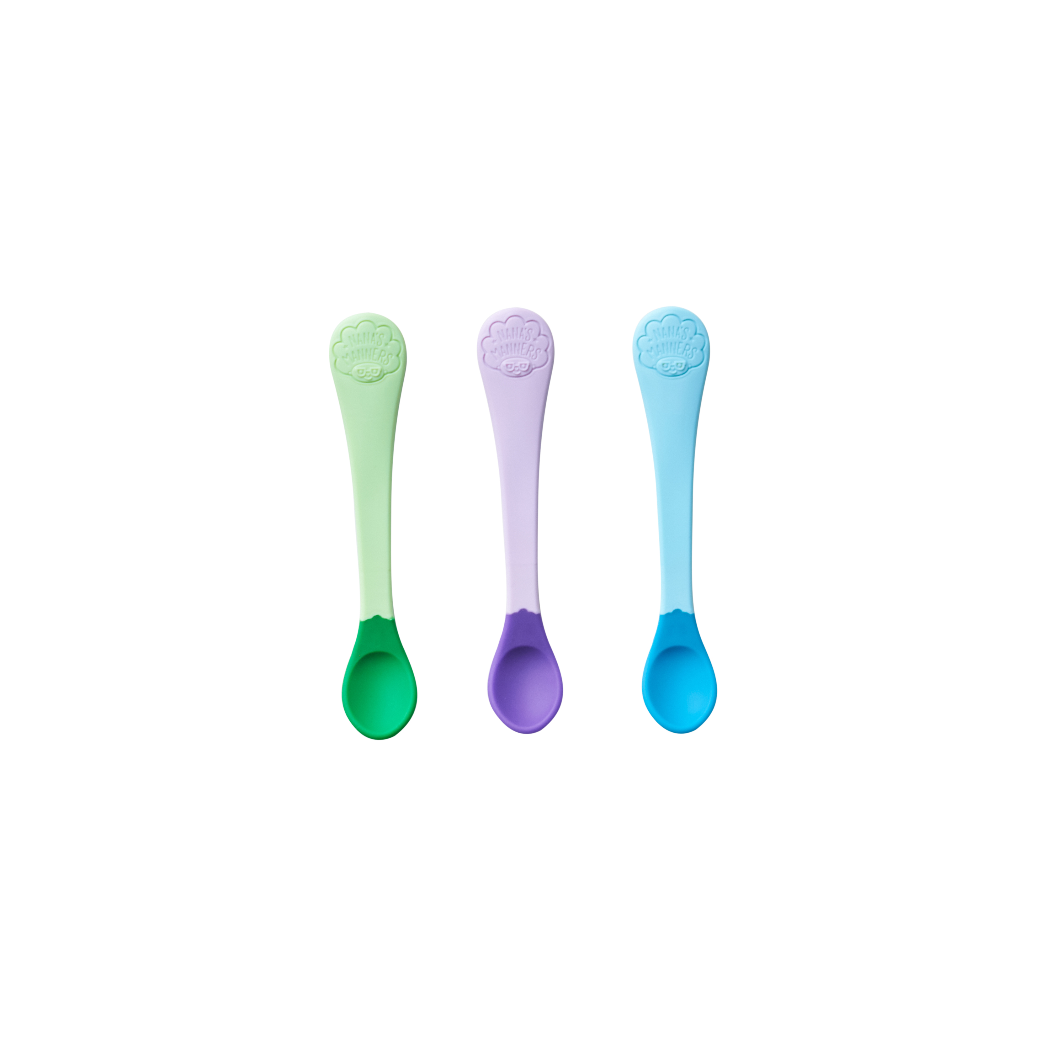 Nana's Manners, Zestaw łyżeczek 3szt. Etap 1 4M+ kolor