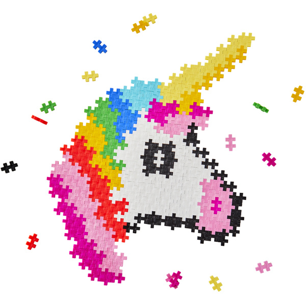 Plus-Plus Mini, Puzzle Po Numerach 250 Szt - Jednorożec Plus-Plus Mini, Puzzle Po Numerach 250 Szt - Jednorożec