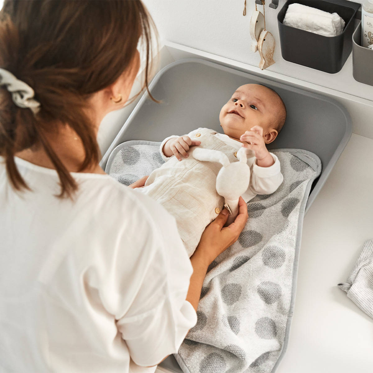 Leander, przewijak Matty perłowy szary Leander, przewijak Matty perłowy szary