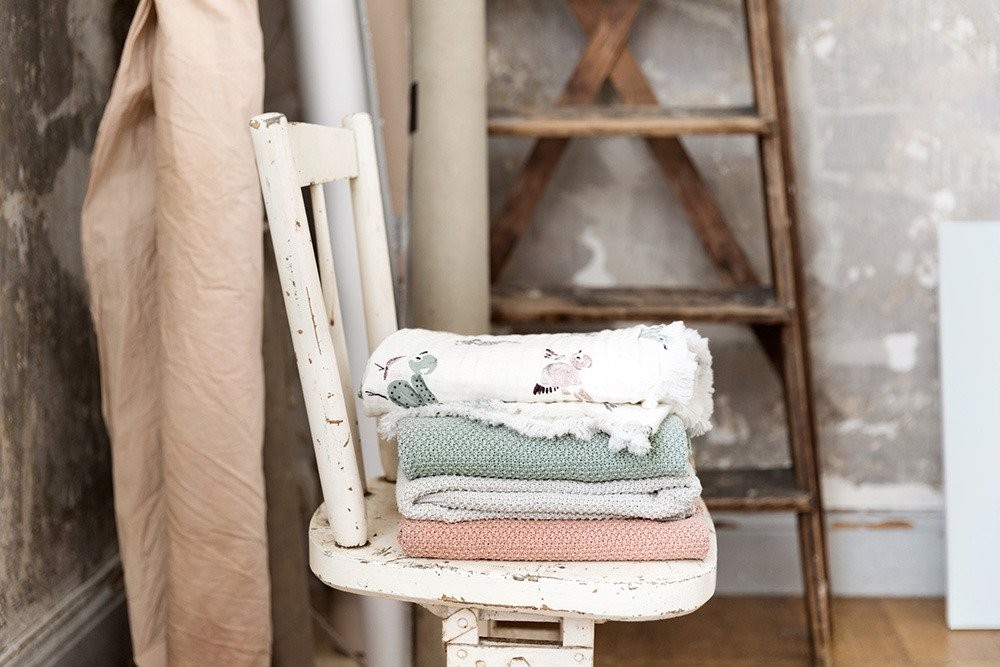 Elodie Details, Kocyk dzianinowy -Greige