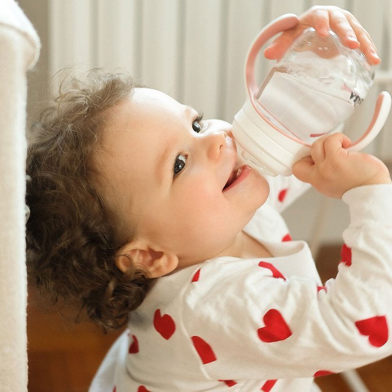 Beaba, Butelka treningowa 2 w 1 tritanowa 210 ml old pink