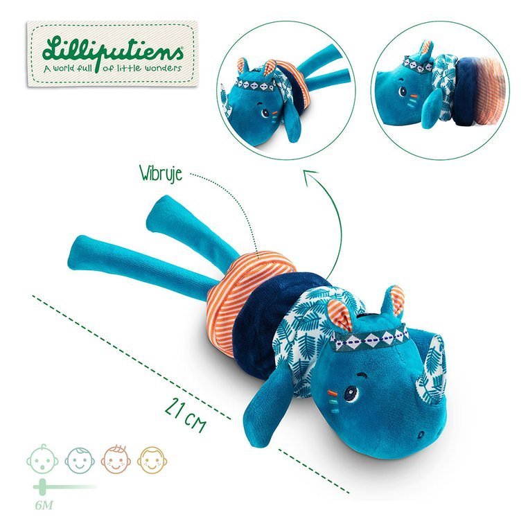 Lilliputiens, Zawieszka wibrująca Nosorożec Marius 6 m+