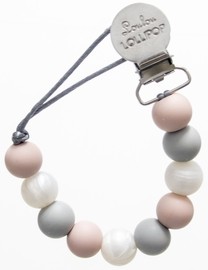 LouLou Lollipop, zawieszka Color Block Rose Gray LouLou Lollipop, zawieszka Color Block Rose Gray