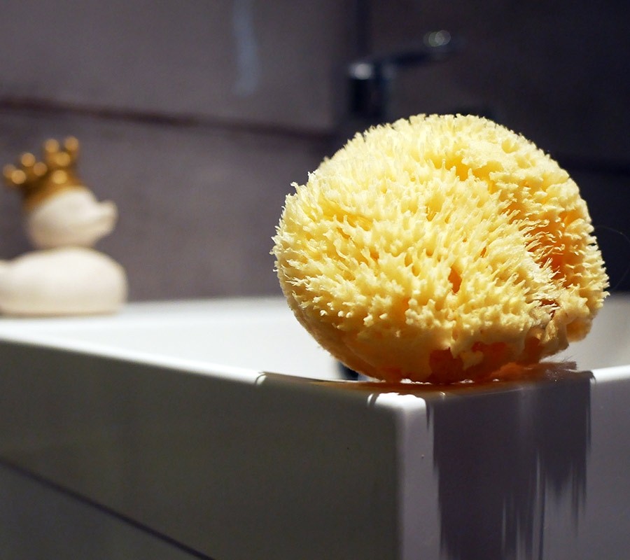 Lullalove, duża gąbka + myjka Kraina Mlekiem i Miłością Płynąca Lullalove, duża gąbka + myjka Kraina Mlekiem i Miłością Płynąca