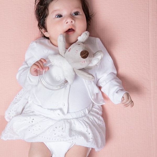 Tiamo Grzechotka z kuleczkami Myszka Baletnica Szara