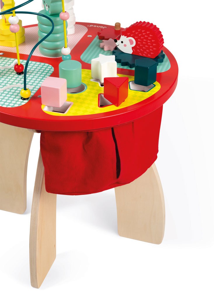 Janod, Stolik edukacyjny duży drewniany Baby Forest Janod, Stolik edukacyjny duży drewniany Baby Forest