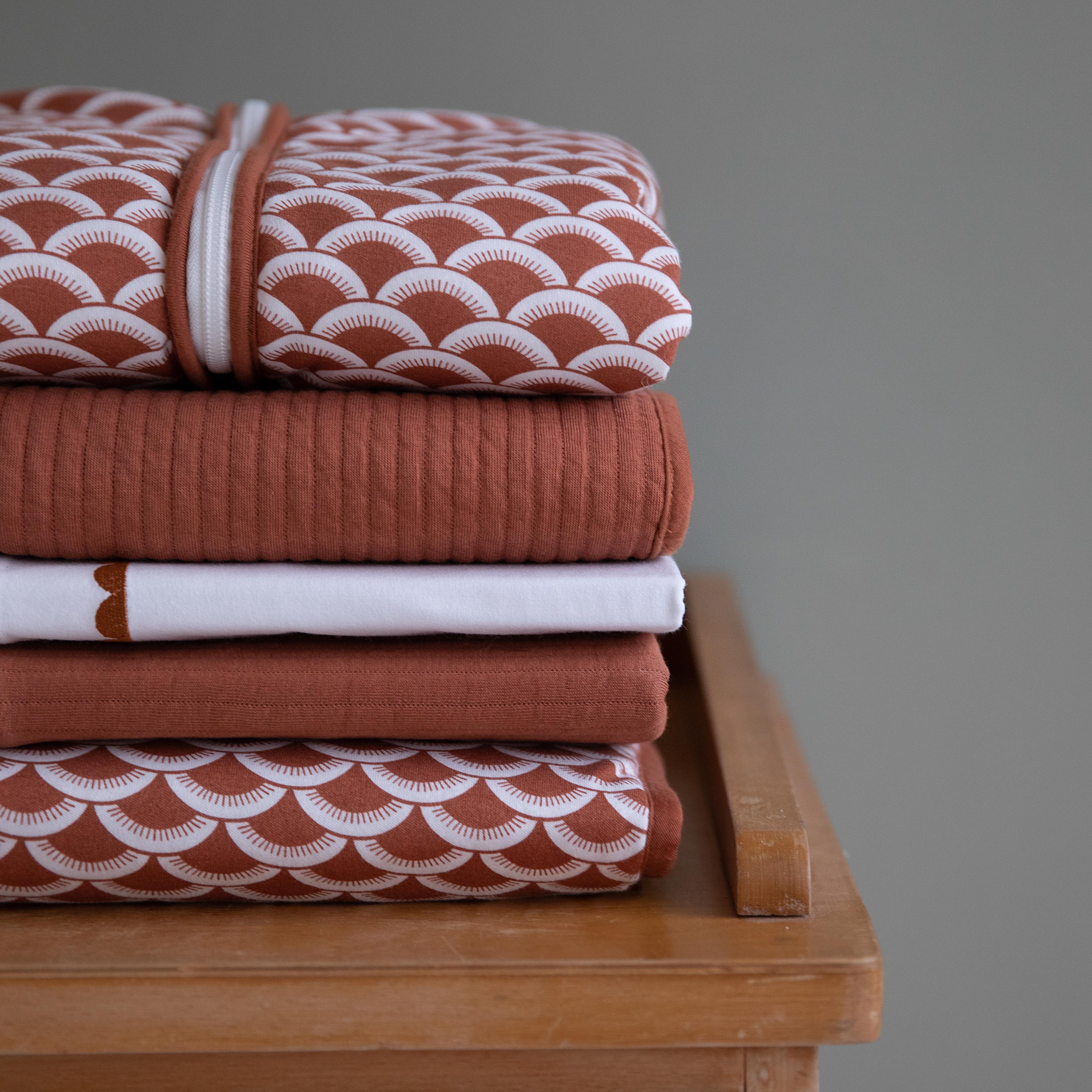 Little Dutch Śpiworek z odpinanymi rękawkami 90cm Sunrise Rust