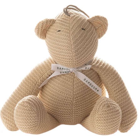 Bamboom, Miękki miś z pozytywką 40cm - żółty