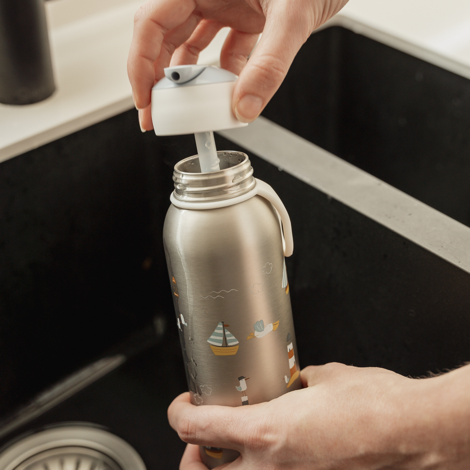 Little Dutch,  Bidon termiczny 350 ml Flowers & Butterflies