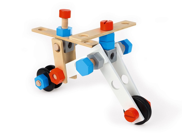 Janod, Zestaw konstruktora 100 elementów Brico ‘Kids kolekcja 2018