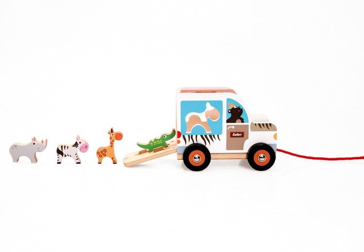 Scratch, Samochód sorter do ciągnięcia Safari Scratch, Samochód sorter do ciągnięcia Safari