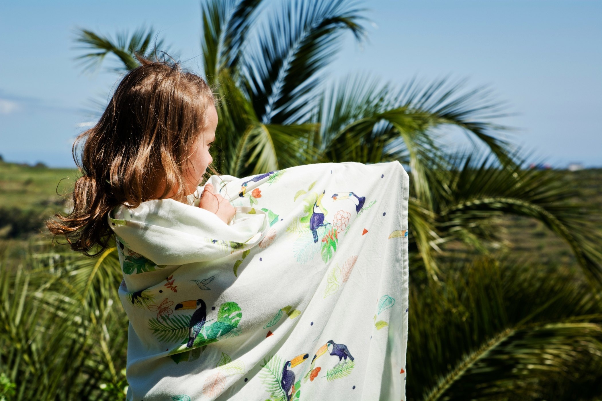 Poofi,  otulacz bambusowy - tygrysy