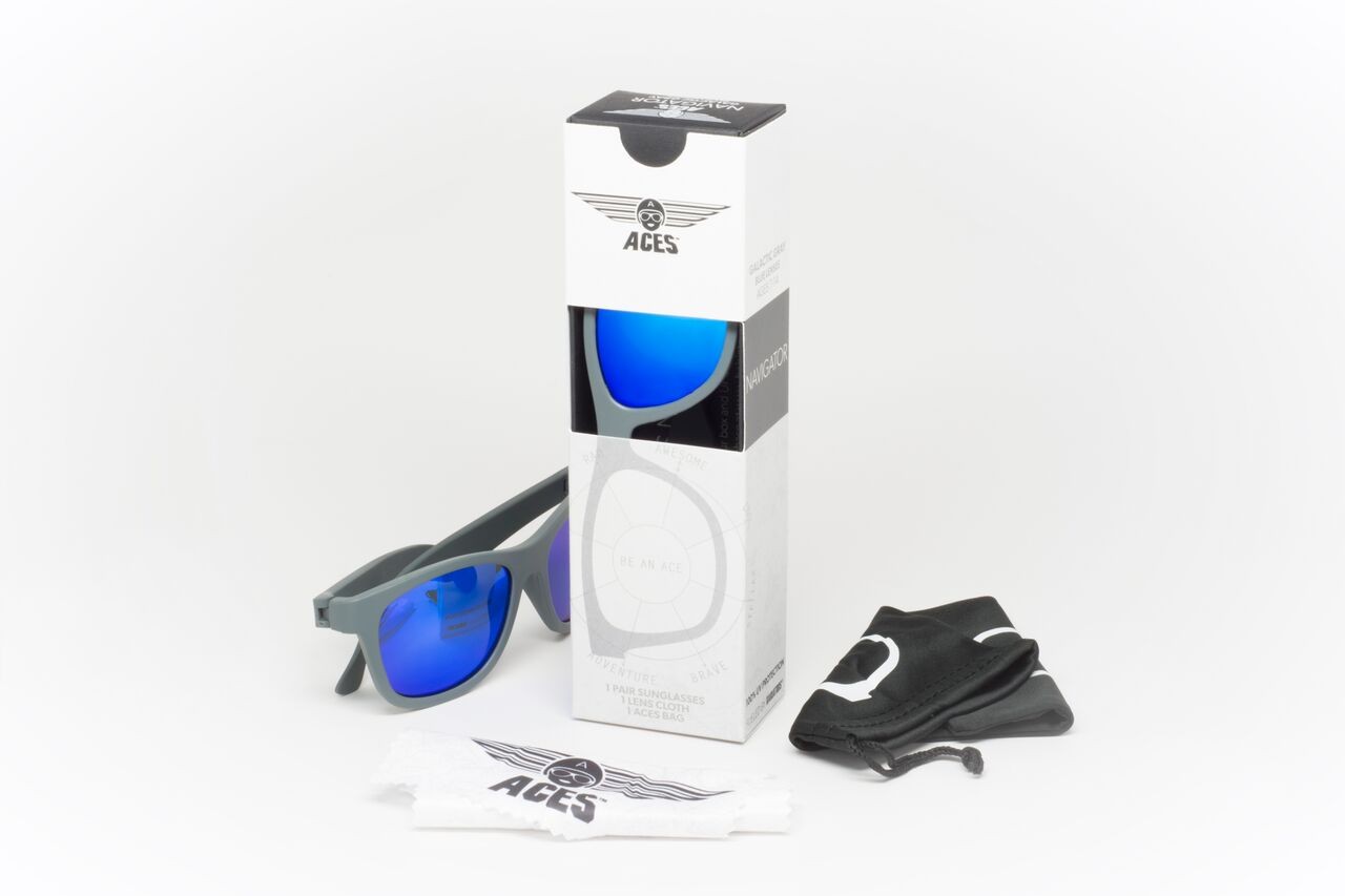 Babiators, Okulary przeciwsłoneczne Aces 7-14 Galactic Gray / Blue Lenses Babiators, Okulary przeciwsłoneczne Aces 7-14 Galactic Gray / Blue Lenses