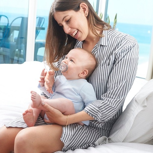 Nanobebe, Smoczek uspokajający Nanobebe Flexy 0-3 m - 2 szt. - biały Nanobebe, Smoczek uspokajający Nanobebe Flexy 0-3 m - 2 szt. - biały