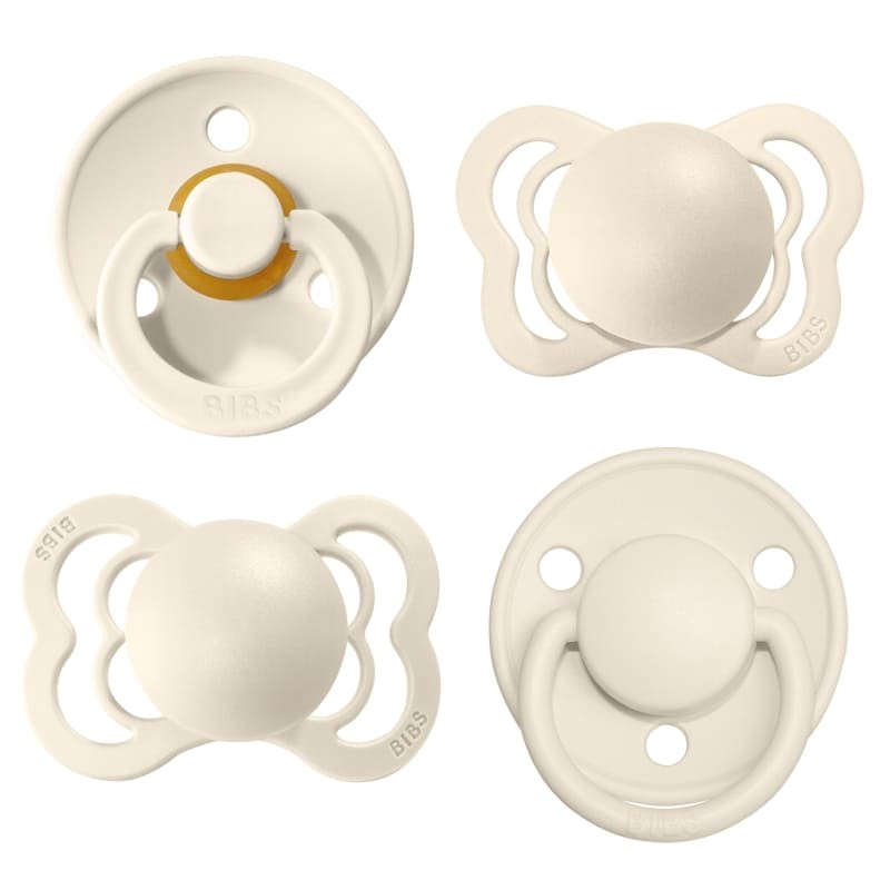 Bibs, Try-It Pack Ivory zestaw prezentowy smoczków niemowlęcych Bibs, Try-It Pack Ivory zestaw prezentowy smoczków niemowlęcych