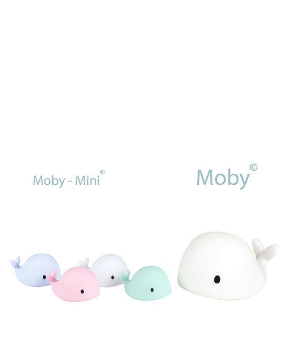 Flow, Lampka Nocna LED, Wieloryb Moby Mini, Biały Flow, Lampka Nocna LED, Wieloryb Moby Mini, Biały