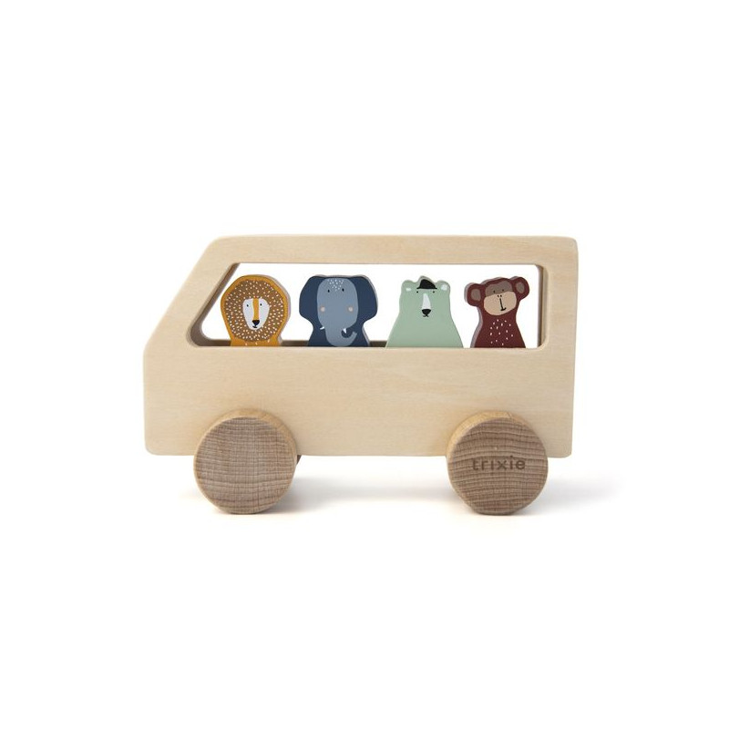 Trixie Baby, Animals Drewniany autobus dla zwierząt