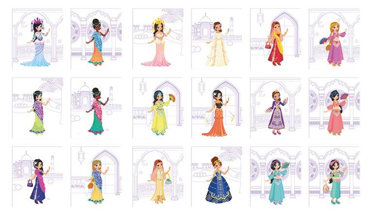 Janod, Zeszyt - kołonotatnik kreatywny Pokaz mody Szeherezada