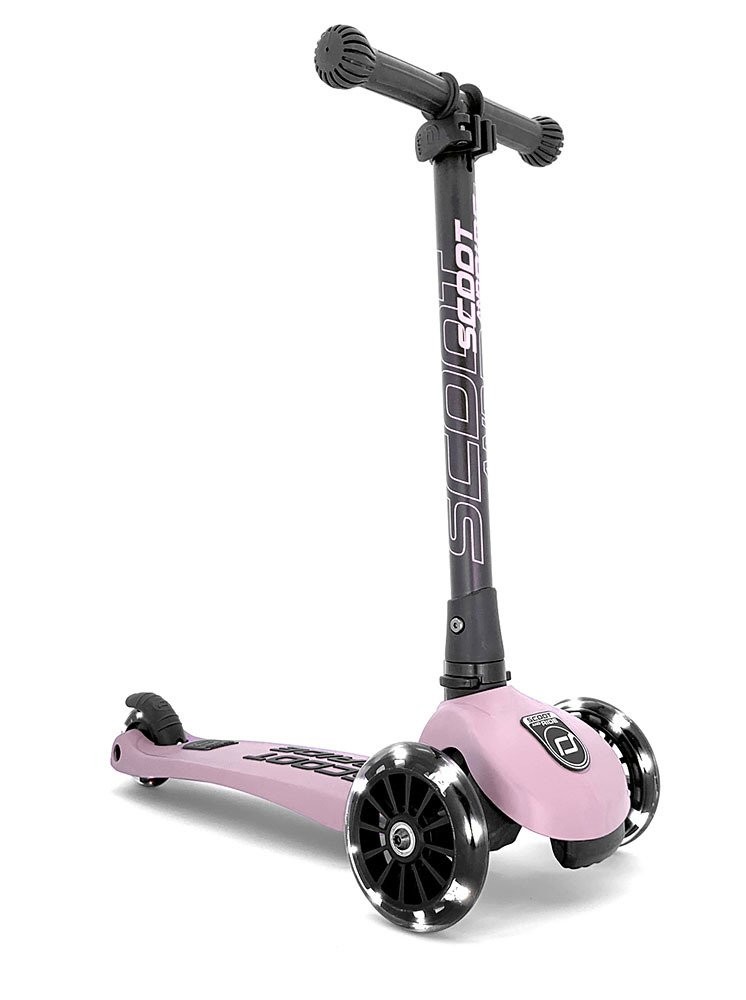 Scootandride, Highwaykick 3 LED Hulajnoga składana ze świecącymi kółkami 3+ Rose Scootandride, Highwaykick 3 LED Hulajnoga składana ze świecącymi kółkami 3+ Rose