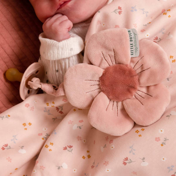 Little Dutch, Zawieszka do smoczka Flowers & Butterflies Little Dutch, Zawieszka do smoczka Flowers & Butterflies