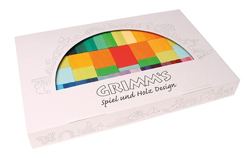 Grimm's, Geometryczne kolorowe klocki 74 el