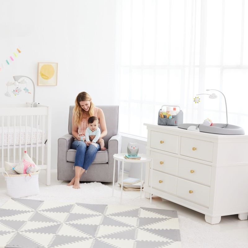 Skip Hop, Organizer na pieluszki z lampką Heather Grey Skip Hop, Organizer na pieluszki z lampką Heather Grey