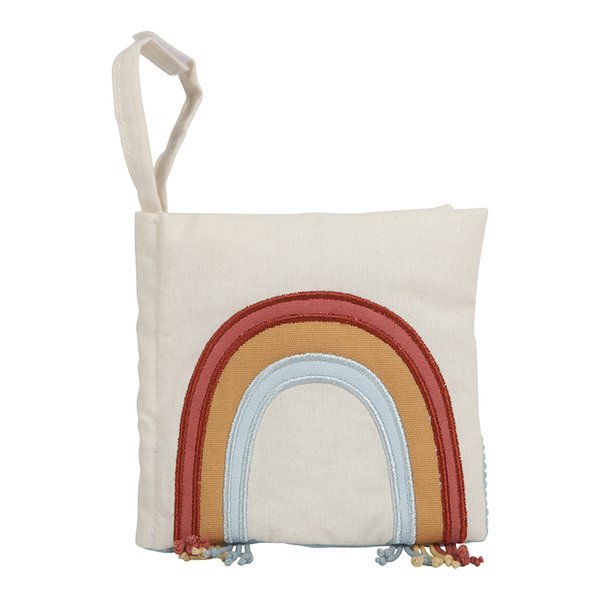 Little Dutch Pure & Nature Książeczka Aktywizująca Tęcza Bio bawełna