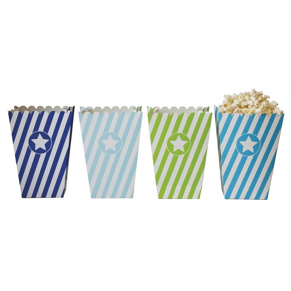 JaBaDaBaDo, Tekturowe pudełka na popcorn blue