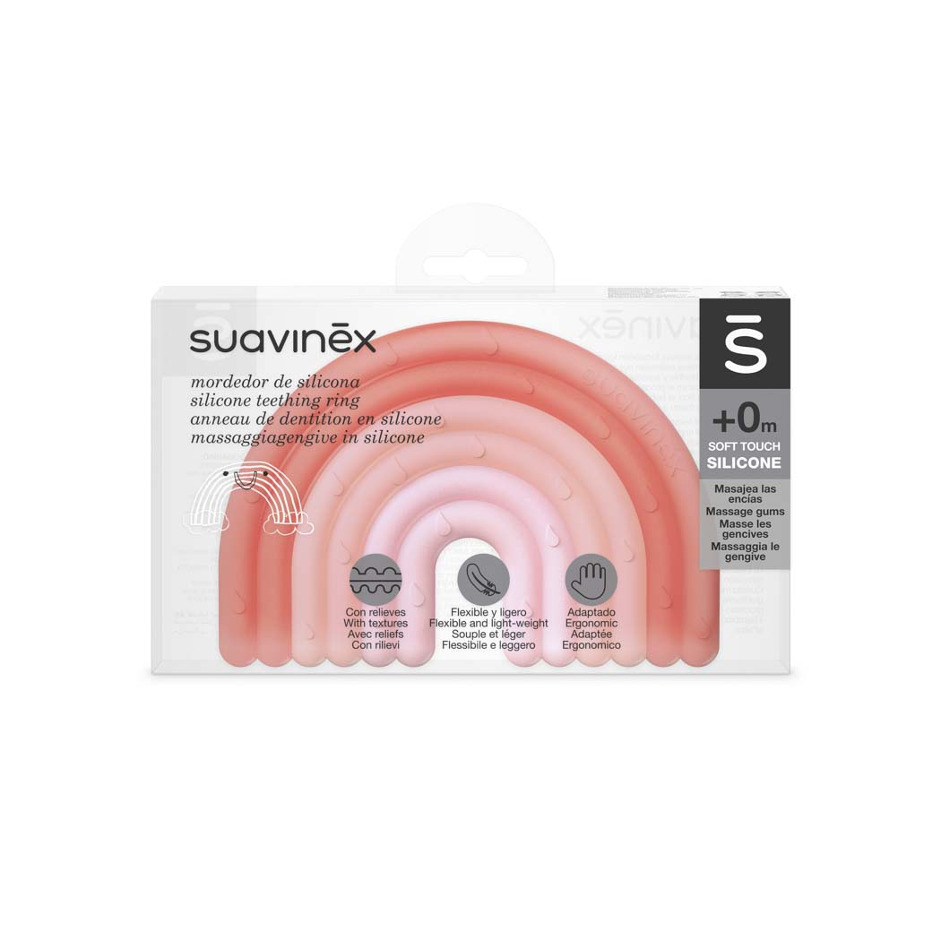 Suavinex, Gryzak silikonowy Tęcza Suavinex, Gryzak silikonowy Tęcza