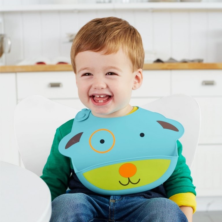 Skip Hop, Śliniak silikonowy Zoo Pies